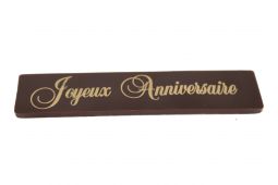 Plaquette chocolat joyeux anniversaire