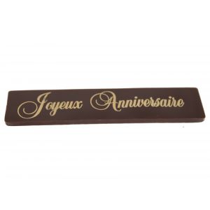 Plaquette chocolat joyeux anniversaire